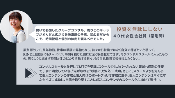 キャリア相談サポート40代女性会社員