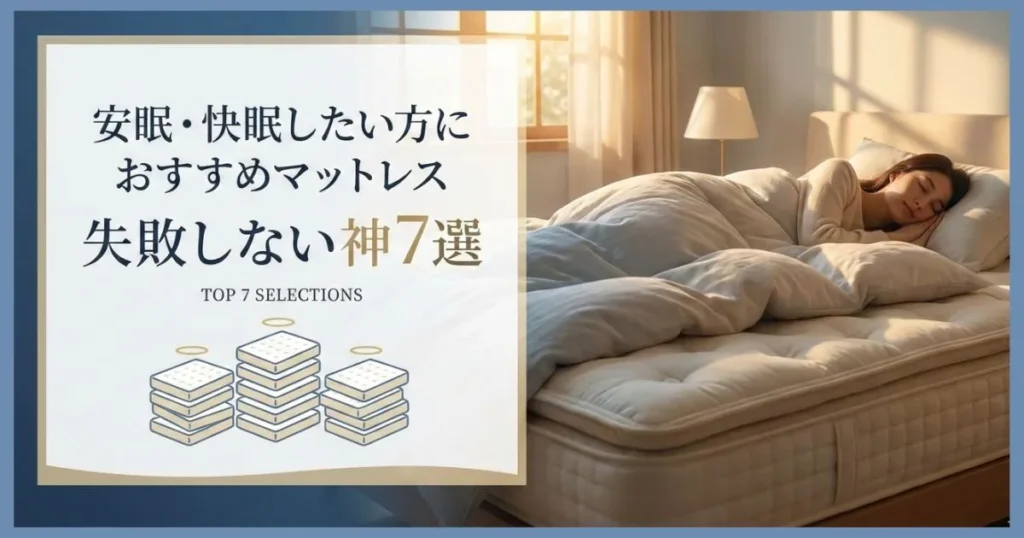 安眠・快眠したい方におすすめマットレス 失敗しない神7選
